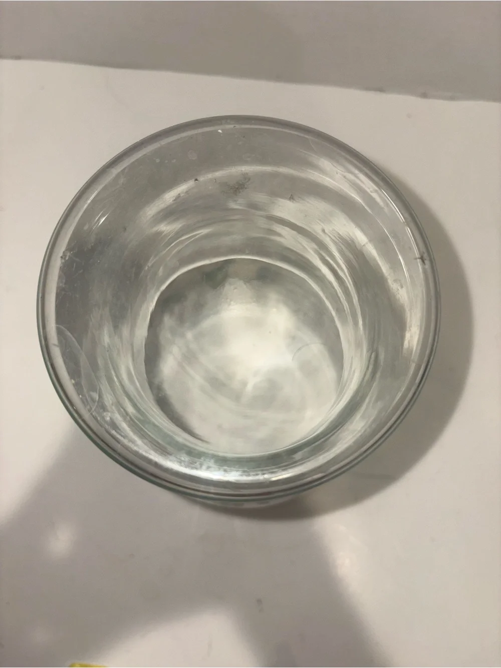 Pfaltzgraff Clear Glass Vase with Pink Rose Floral Motif